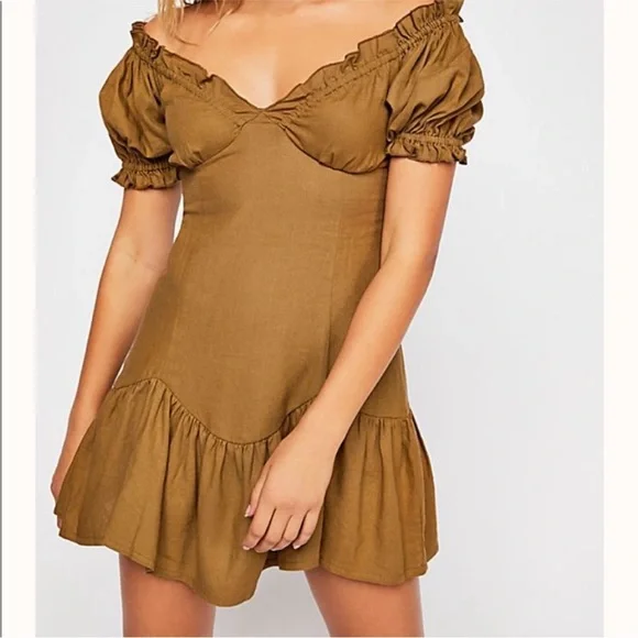 Jens Pirate Booty x Free People Night Bird Linen Dress size Medium - Picture 3 of 6